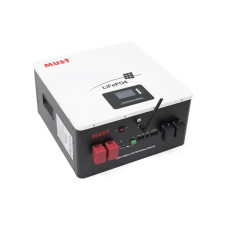 Надійний акумулятор LiFePO4 MUST LP16 24200 з настінним монтажем